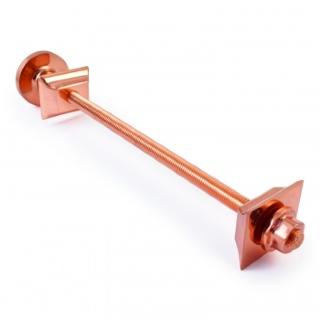 Cast Iron Radiator Luxury Wall Stay Bracket - Polished Copper